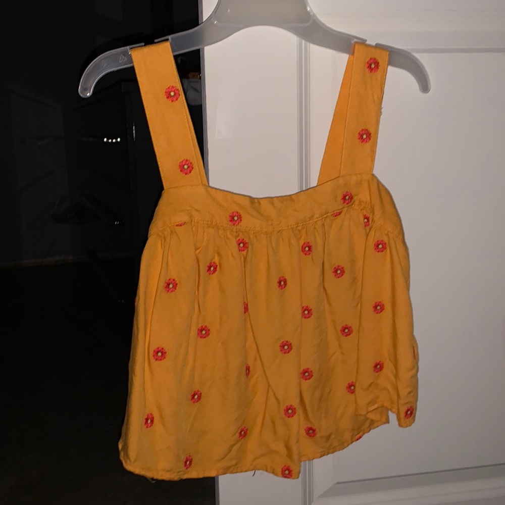 A crop top tank top